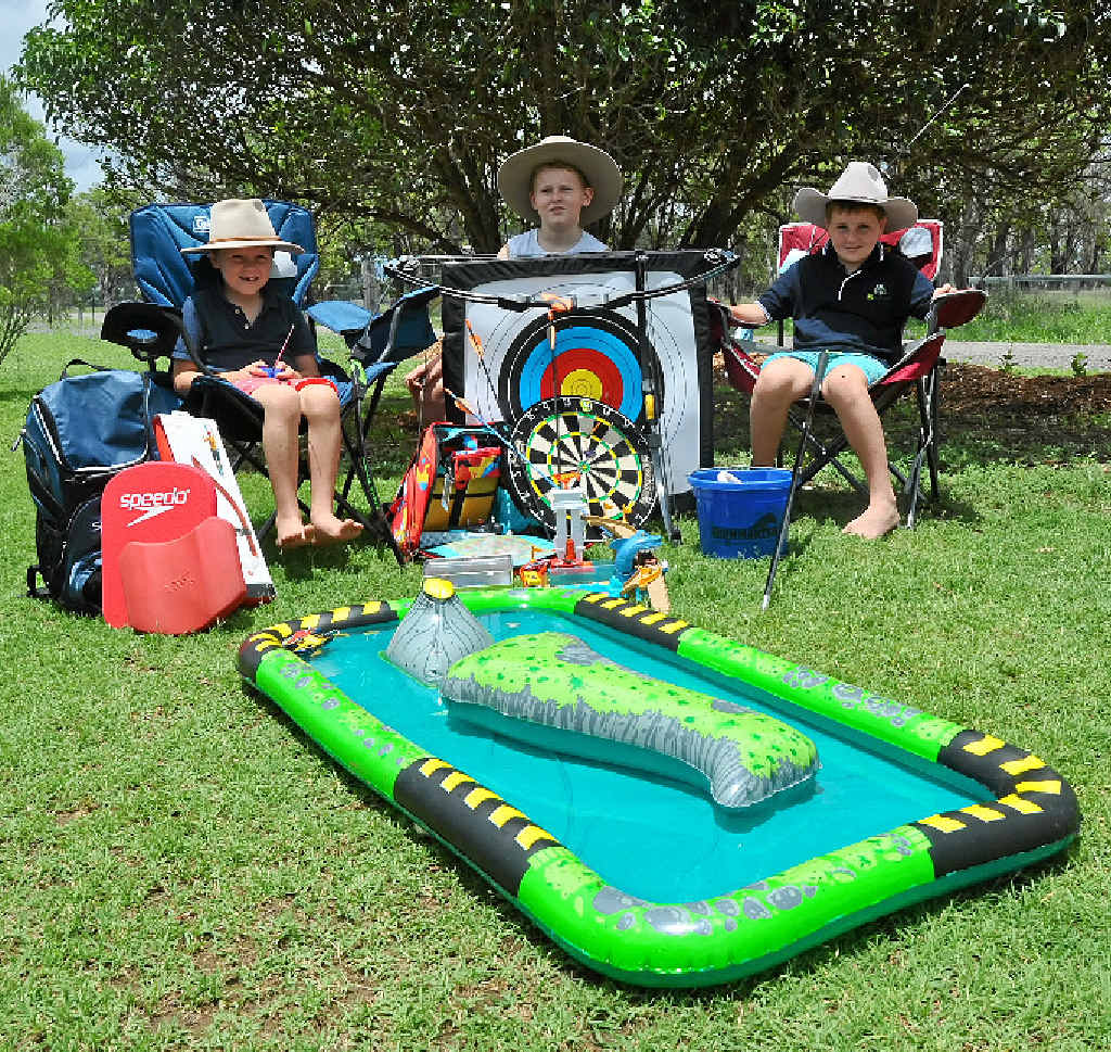 LOVING LIFE: Cameron, Henry and William Reardon enjoy the outdoors and were thrilled with the array of outdoor presents they received for Christmas. LOVING LIFE: Cameron, Henry and William Reardon enjoy the outdoors and were thrilled with the array of outdoor presents they received for Christmas.